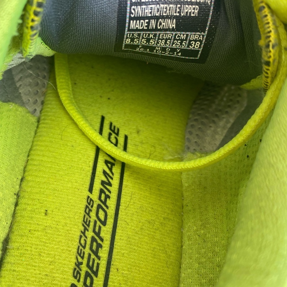 Skechers Performance Neon Yellow Sneakers - Picture 7 of 8